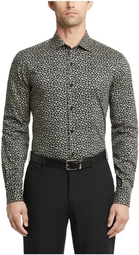 Vista 12 de Van Heusen Camisa de vestir para hombre Slim Fit Stain Shield Stretch Mercurio Oscuro Viejo