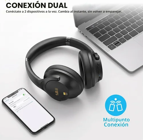 Vista 8 de Auriculares híbridos con cancelación activa de ruido 1Mii Y8+ para avión