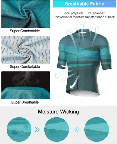 Vista 2 de INBIKE Maillot de ciclismo Pro Race Fit Bike Bike Bike Camisa Hombres Top Ligero Reflectante Secado Rápido