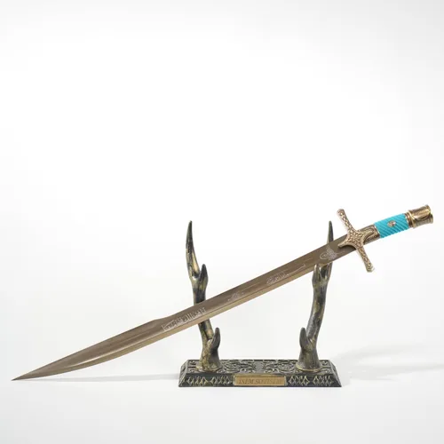 Vista 4 de Espada otomana/Kilij del conquistador/Espada otomana personalizada hecha a mano con vaina