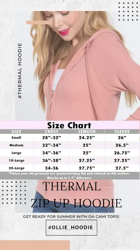 Vista 7 de OLLIE ARNES Sudadera térmica larga con capucha y cremallera para mujer.