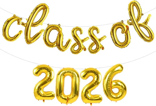 Vista 7 de TONIFUL Decoraciones de graduación de enfermeras 2026, globos negros de felicitaciones RN 2026 de 16 pulgadas RN 2026, pancarta de clase de 2026