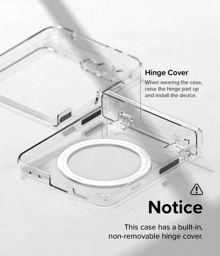 Vista 8 de Ringke Bisagra delgada magnética [compatible con MagSafe] diseñada para Samsung Galaxy Z Flip 5, protección de bisagra antiamarilleo, resistente