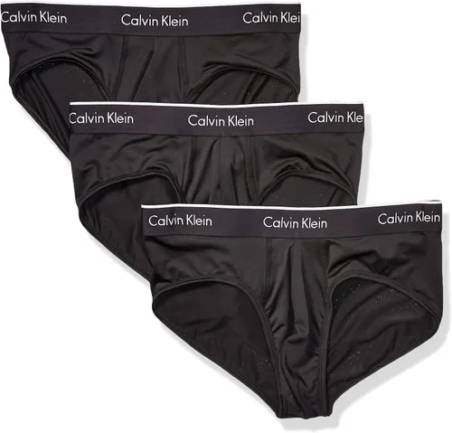 Vista 18 de Calvin Klein - Calzoncillos elásticos microfibra para hombre, paquete de 3 unidades 3 Negro