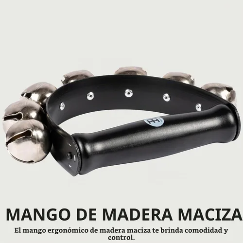 Vista 3 de Meinl Percussion SLB7 Campanas de mano con mango de madera, 7 campanas