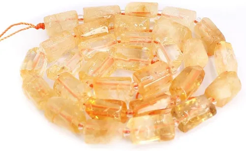 Vista 21 de Tubo de columna natural de 0.315 a 0.394 pulgadas (0.315-0.394 in) con piedras preciosas sueltas surtidas crudas, hebra de cuentas para bricolaje