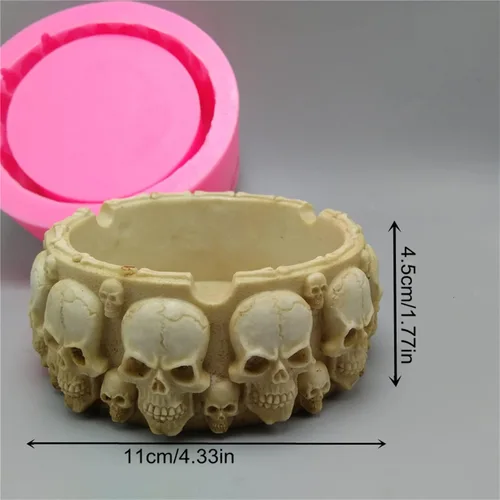 Vista 3 de Moldes de cemento para macetas, moldes de silicona para plantas, molde para portavelas, molde de resina epoxi, caja de almacenamiento de joyería