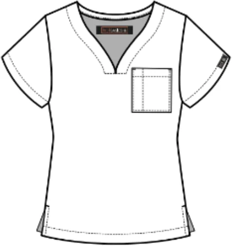 Vista 4 de KOI Basics 1094 Sansa Top de uniforme médico para mujer