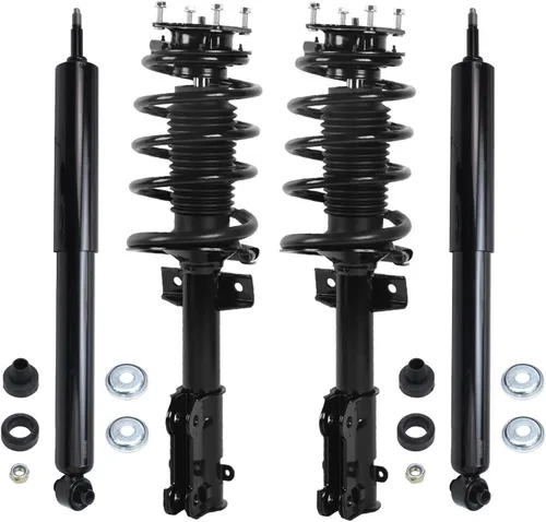 Vista 89 de Detroit Axle - Puntales y Amortiguadores para Chevy Traverse Buick Enclave GMC Acadia Saturn Outlook 2007-2012, 2 puntales delanteros con resorte