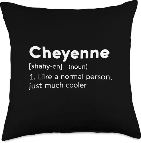Vista 5 de Cheyenne Name Definition Tees Cheyenne Love Name - Almohada personalizada con definición de mujer, BFF y niña, 16 x 16 pulgadas, multicolor