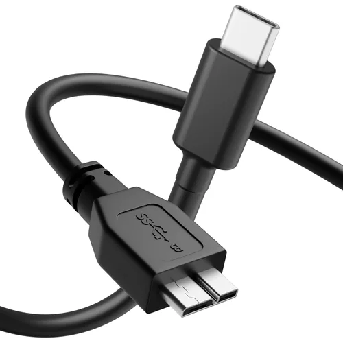 Vista 8 de ITD ITANDA Cable micro B a USB C, cable USB 3.0 de 1.5 pies para disco duro externo compatible con Seagate, WD Toshiba, MacBook Pro/Air, iPad