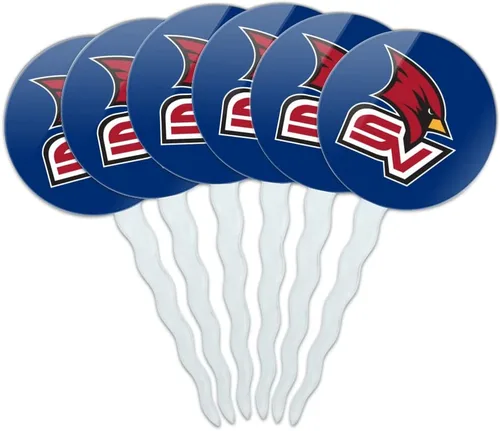 Vista 251 de Abilene Christian - Juego de 6 palillos para cupcakes con logotipo secundario