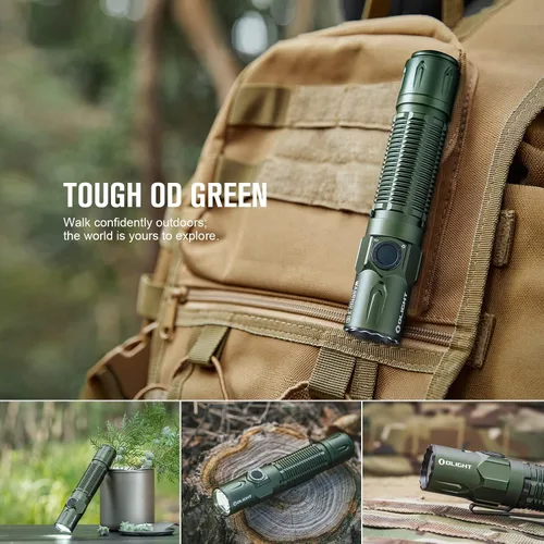 Vista 7 de OLIGHT Warrior 3S - Linterna táctica recargable, 2300 lúmenes, luz LED brillante, interruptores duales compactos, sensor de proximidad, batería
