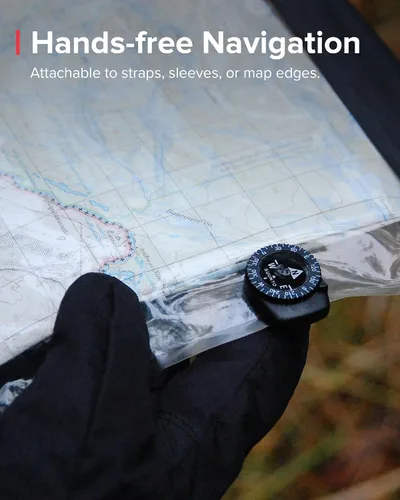 Vista 3 de SUUNTO Brújula Multifuncional, Para el Hemisferio Norte, Brújula de Navegación Compacta y Resistente al Agua para Senderismo y Aventura