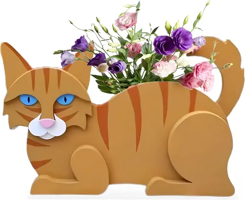 Vista 56 de Macetero de flores para perros, regalos para mujeres, bonitas macetas de PVC para perros, macetas para interiores y exteriores, maceta de jardín