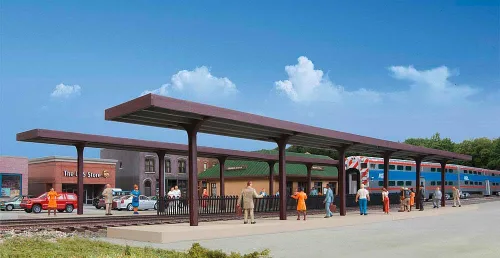 Vista 4 de Walthers Cornerstone Pequeño Centro de Negocios 933-4132 HO Escala Modelo Ferrocarril - Kit de Estructura