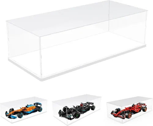 Vista 64 de Choowin Vitrina de acrílico para casco de Lego Star Wars para casco de Lego Capitán Rex, vitrinas de acrílico transparente grueso