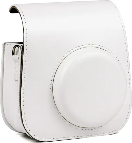 Vista 5 de Epicgadget Funda para cámara instantánea Fujifilm Instax Mini 11, funda de PU con correa extraíble para cámara Fujifilm Instax Mini 11 (blanco)