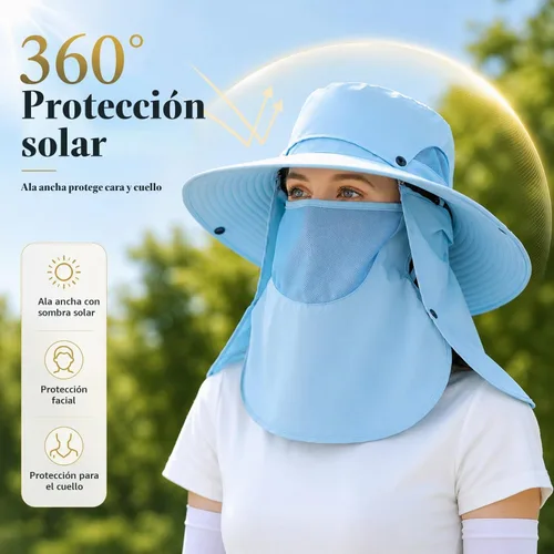Vista 2 de Hombres Mujeres Safari Bucket Pesca Sombreros Sol Cubierta Cara Kcl015-lanse