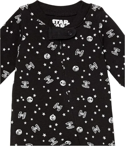 Vista 24 de Amazon Essentials Disney Marvel Star Wars - Pijama unisex de algodón con pies para bebés y niños pequeños, paquete múltiple