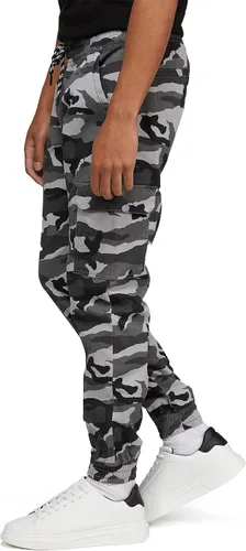 Vista 3 de Pantalones deportivos tipo cargo de sarga elástica para hombre