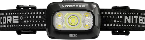 Vista 3 de Nitecore NU30 Linterna frontal LED recargable de 500 lúmenes con haces blancos y rojos