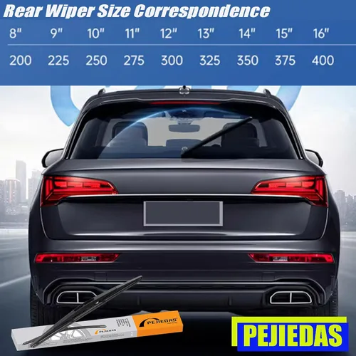 Vista 3 de Escobilla de limpiaparabrisas trasera para Dodge Caliber 2007-2012, Honda CR-V 1997-2006, Jeep Compass 2007-2016