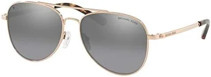 Vista 3 de Michael Kors MK1045 SAN DIEGO Aviator Sunglasses For Women BUNDLE With Designer iWear Complimentary Eyewear Kit