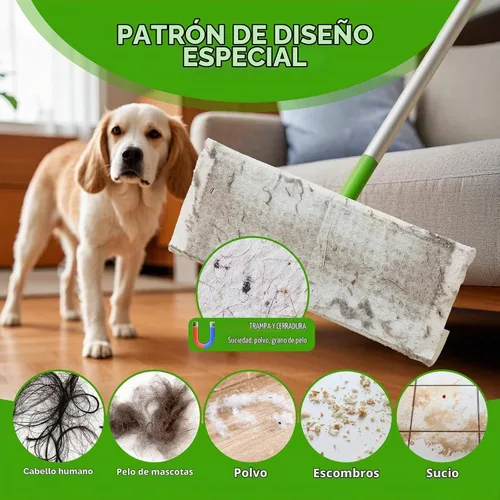 Vista 3 de Recambios de trapeador seco – 160 paños desechables para polvo – Paños electrostáticos – Embalaje de caja de 7.9 x 11.6 pulgadas