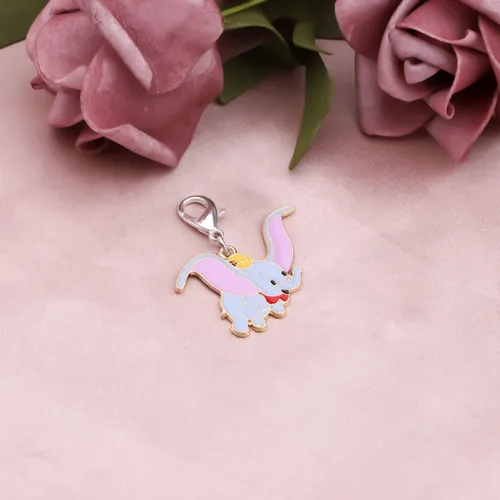 Vista 3 de AKTAP Divertido dije con cremallera inspirado en elefante mosca para bolso de mano, bolso de mano, colgante de elefante mosca para hacer joyas