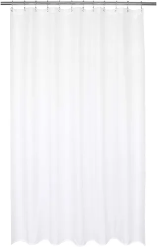 Vista 14 de Barossa Design - Cortina de ducha de tela impermeable para cabina de microfibra de calidad hotelera, 32" de ancho x 72" de alto, lavable a máquina