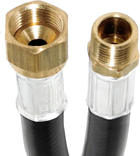 Vista 8 de Flame King Conjunto de manguera de plástico termoplástico de propano de 24 pulgadas, diámetro interior de 3/8 pulgadas, MPT de 3/8 pulgadas x brida