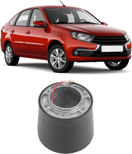 Vista 6 de Akozon Adaptador de cubo de volante, conector de base de volante de automóvil, eje de dirección para volante, apto para Lada