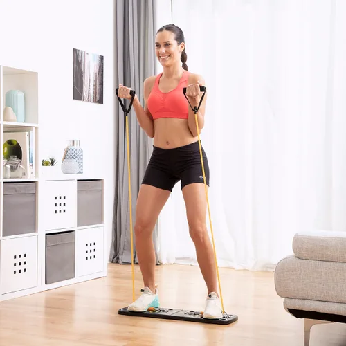 Vista 6 de Tabla de Flexiones Push-Up con Bandas de Resistencia y Guía de Ejercicios Pulsher InnovaGoods