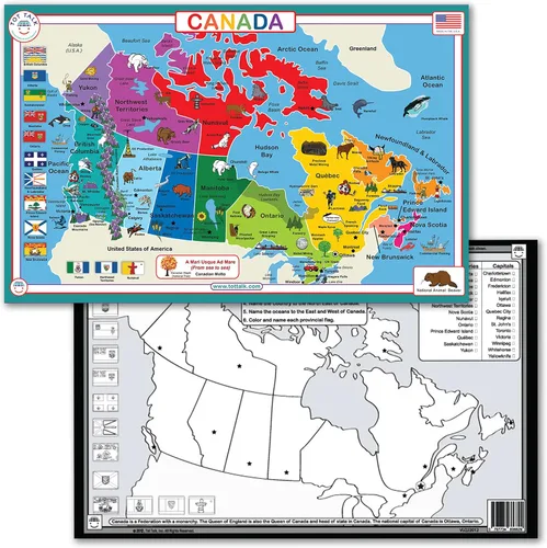 Vista 10 de Tot Talk Map of Africa Kids - Mantel individual educativo para niños, colección Part of Our World con actividades en la parte posterior, manteles
