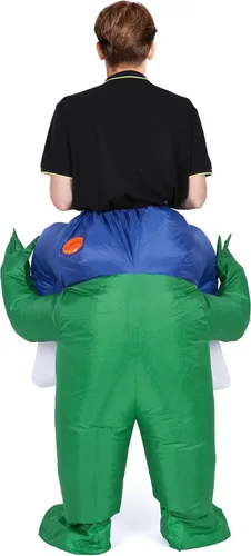 Vista 9 de MH ZONE Inflatable Ghost Costumes for Adult Funny Halloween Costumes Alien Costume Adult Size Cosplay Costume Suit
