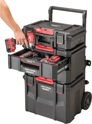 Vista 9 de CRAFTSMAN TRADESTACK Caja de herramientas, organizador de herramientas, unidad de cajón (CMST21404)