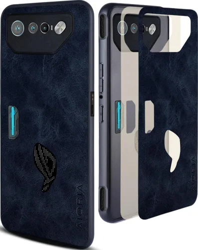 Vista 9 de AIORIA Funda de cuero premium para Asus ROG Phone 7, funda de cuero de alta calidad, diseño retro, funda protectora completa para Asus ROG Phone 7