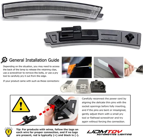 Vista 6 de iJDMTOY Kit de luz de marcador lateral de parachoques delantero ámbar completo con lente semitransparente de 36-SMD LED Compatible con Cadillac 2020