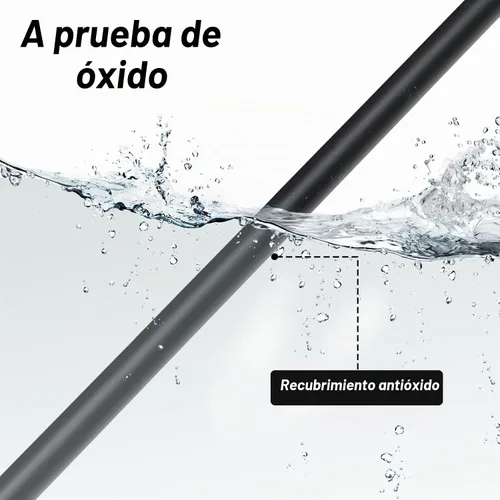 Vista 5 de Varilla de sonda de suelo de metal, herramienta localizadora de tanques sépticos con mango en T, varilla de sonda de tierra ajustable de 32 a 48