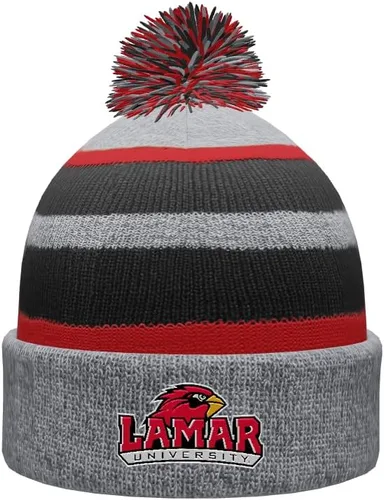 Vista 65 de NCAA Prime - Gorro de punto de invierno con pompón plegable