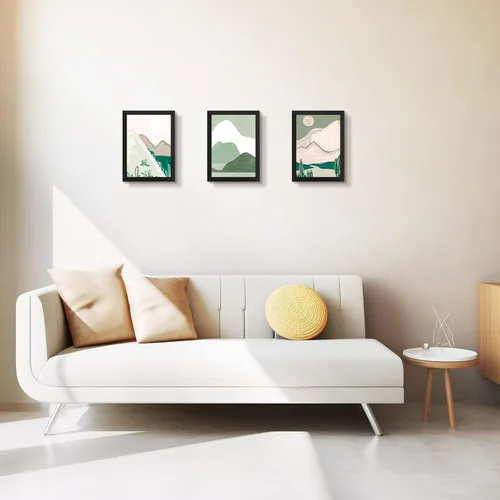 Vista 8 de Golden State Art, Marco de fotos A4 negro - Madera maciza y pantalla 8.3x11.7 pulgadas sin paspartú (para exhibición sobre mesa o pared)