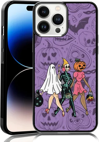 Vista 43 de Funda para iPhone 11 Pro Max, funda protectora de poliuretano termoplástico (TPU) a prueba de golpes, diseño de cabeza de calabaza, diseño de araña