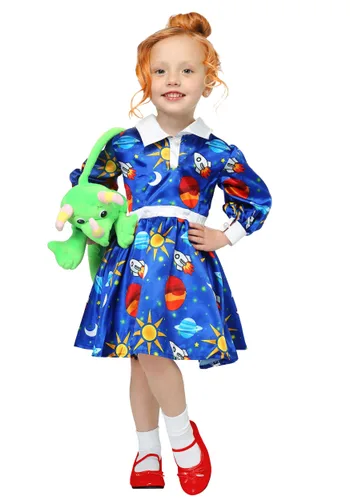 Vista 2 de Disfraz de Ms. Frizzle de Magic School Bus niños pequeños Multicolor
