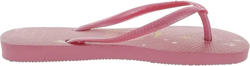 Vista 3 de Disney Princess Kids' Slim Flip Flops in Crystal Rose by Havaianas