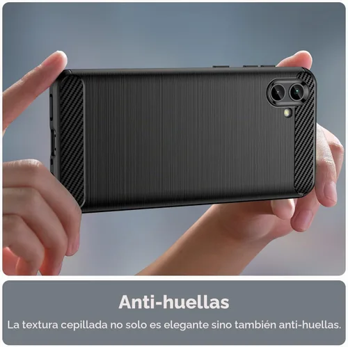Vista 7 de Osophter Funda para Samsung Galaxy A04 con 2 unids Protector de pantalla Absorción de golpes Flexible TPU Caucho Protector de teléfono celular