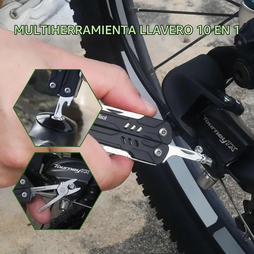 Vista 6 de NexTool Llavero multiherramienta, mini tijeras de marinero, mini multiherramienta 10 en 1 con cuchillo de bolsillo EDC, mini alicates, abrebotellas
