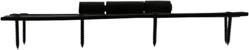 Vista 5 de Renovators Supply Manufacturing H - Bisagras de gabinete de cocina de hierro forjado negro de 7 pulgadas con tornillos