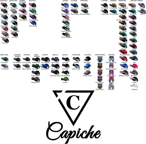 Vista 9 de Capiche - Gorra de visera plana de serie especial, talla única, unisex, hombre, más de 99 diseños