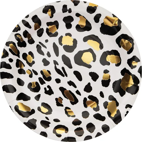 Vista 5 de Platos de postre de leopardo, 8